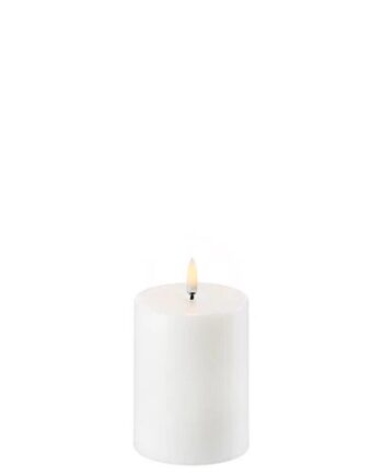 Led Bloklys  Nordic White  Smooth    8x10 Cm