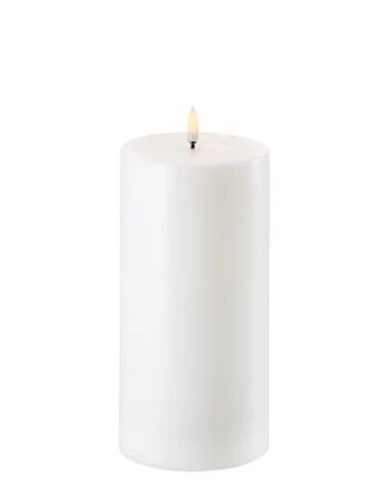 Led Bloklys  Nordic White  Smooth  10 1x20 Cm