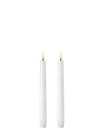 Led Kronelys  Nordic White  Smooth   -pack    3x20