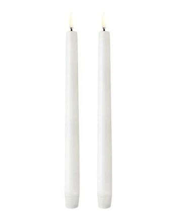 Led Kronelys  Nordic White  Smooth   -pack    3x25