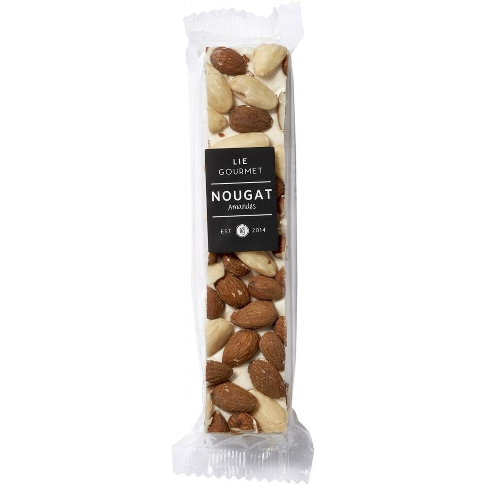 Lie Gourmet Fransk Nougat Med Mandler 100g