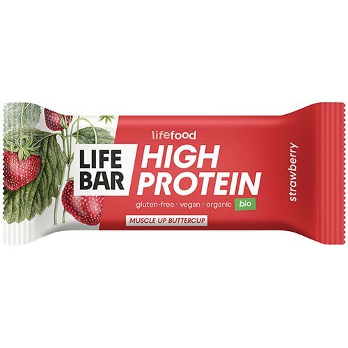 Lifebar Proteinbar    Jordbær økologisk 40 Gram