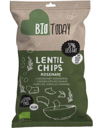 Linsechips Med Rosmarin øko  75 Gram