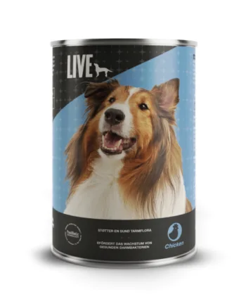 Live Dog Vådfoder Med Kylling 395 Gram