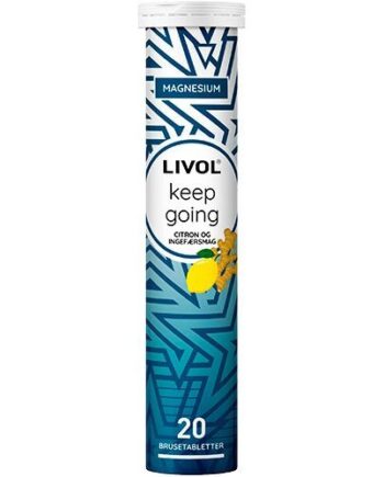 Livol Brusetablet Keep Going    Citron Og Ingefær  20tab