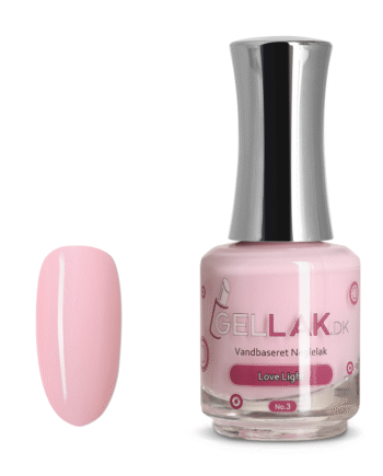 Lyserød Vandbaseret Neglelak    Quot Love Light Quot  No      15 Ml   Gellak Dk