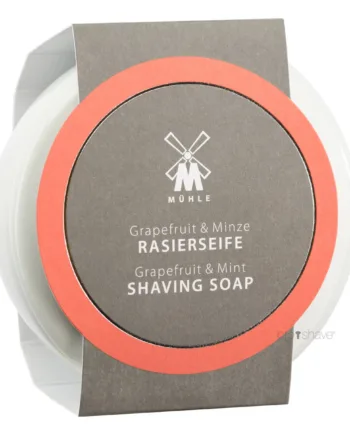 Mühle Shaving Barbersæbe   Porcelænsskål  Grapefrugt   Mint  65 Gr