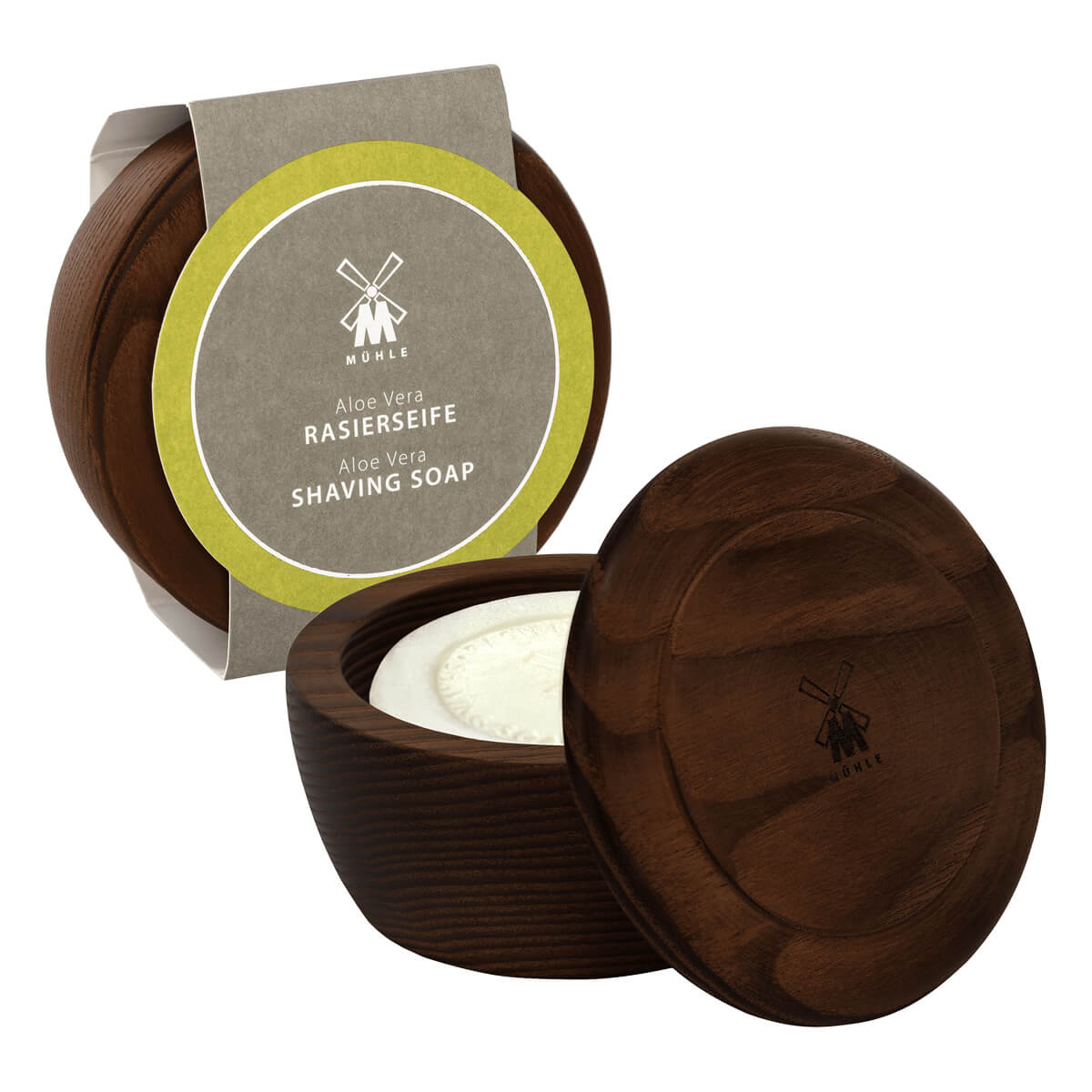 Mühle Shaving Barbersæbe Træskål Aloe Vera 65 Gr