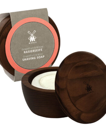 Mühle Shaving Barbersæbe   Træskål  Grapefrugt   Mint  65 Gr