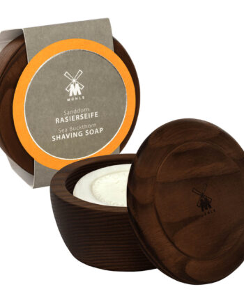 Mühle Shaving Barbersæbe   Træskål  Havtorn  65 Gr