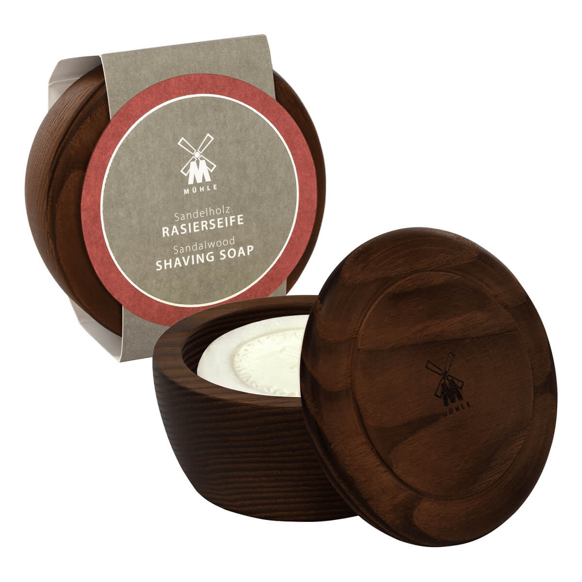 Mühle Shaving Barbersæbe Træskål Sandeltræ 65 Gr