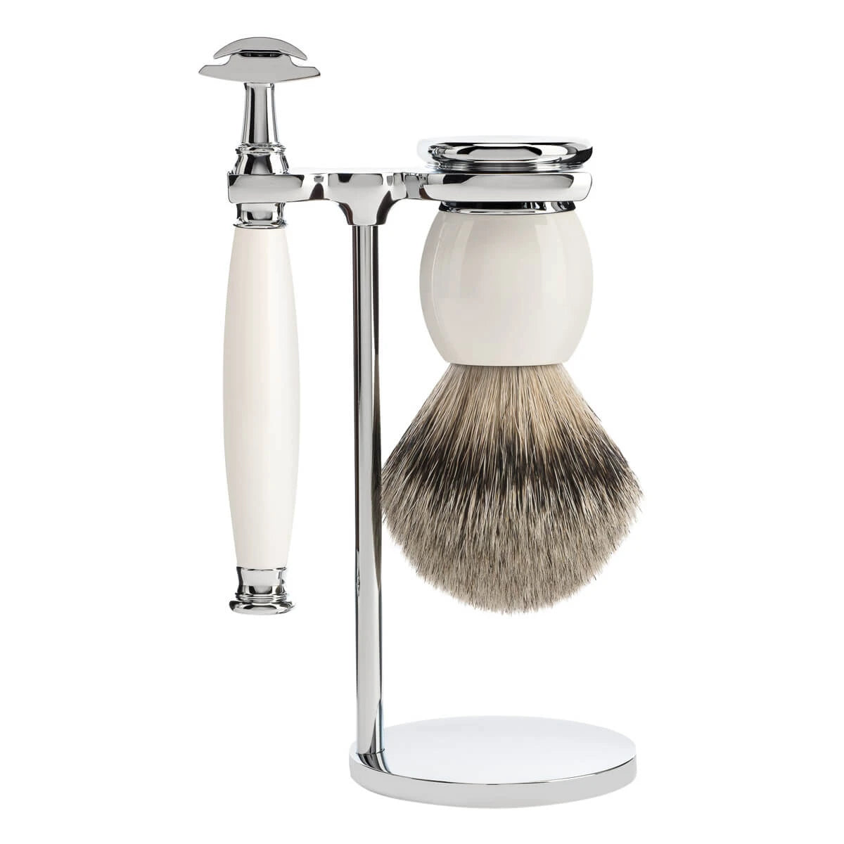 Mühle Shaving Barbersæt Med De-skraber  Barberkost Og Holder  Sophist  Porcelæn