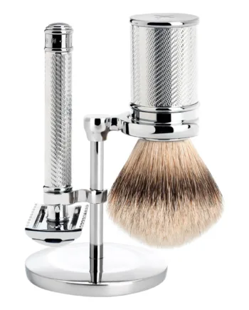 Mühle Shaving Barbersæt Med De-skraber  åben Kam  Barberkost Og Holder  Traditional