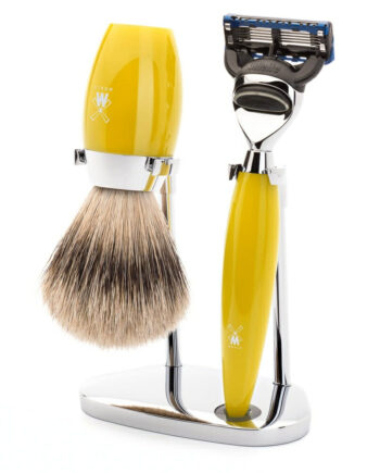 Mühle Shaving Barbersæt Med Skraber  Barberkost Og Holder  Kosmo  Citrus Kunstharpiks
