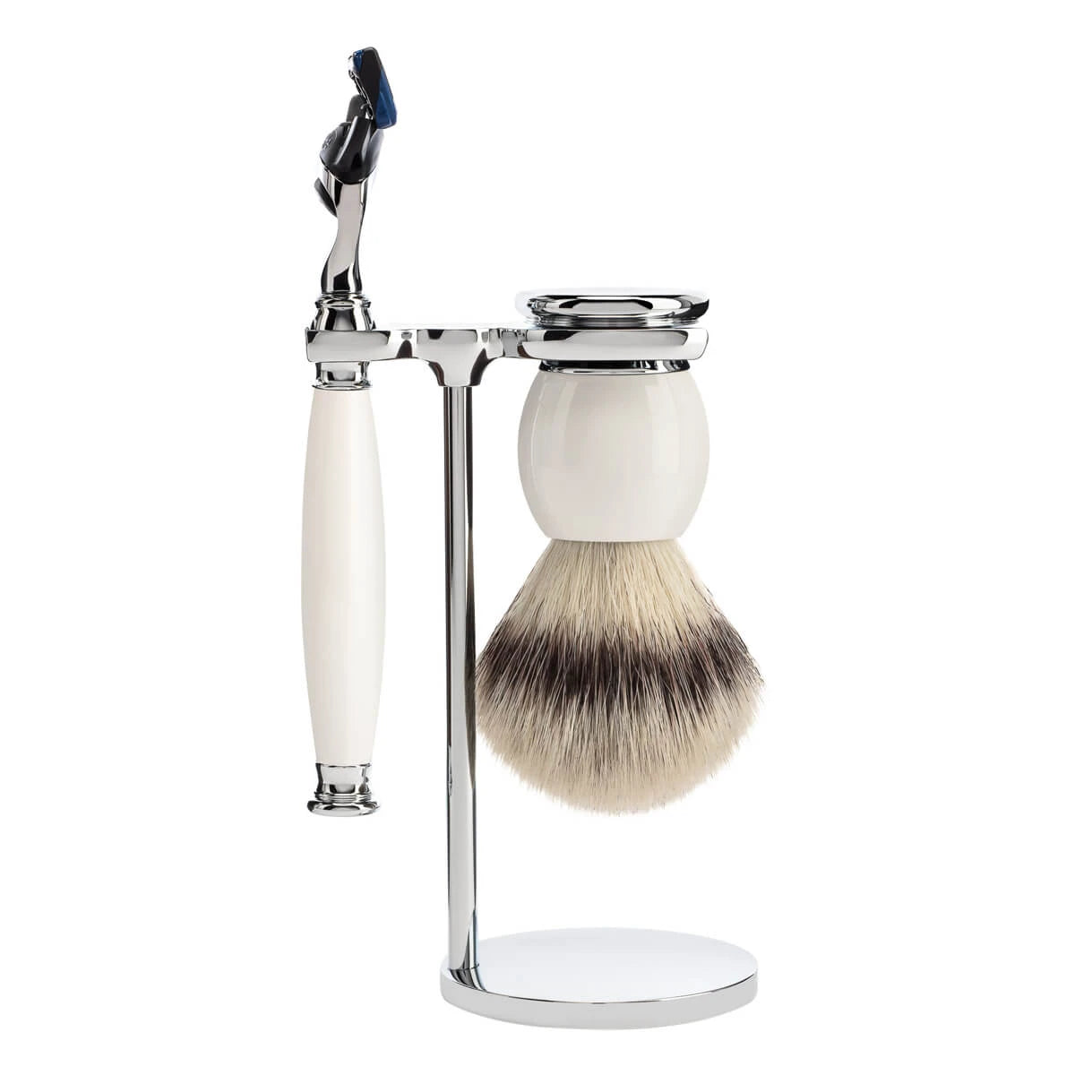 Mühle Shaving Barbersæt Med Skraber  Barberkost Og Holder  Sophist  Porcelæn