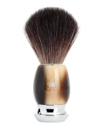 Mühle Shaving Black Fibre Barberkost  21 Mm  Vivo  Brunt Horn