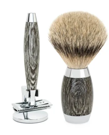 Mühle Shaving Edition No     Barbersæt Med De-skraber  Silvertip Badger Barberkost Og Holder Til Skraber  Moseeg   Sterling Sølv