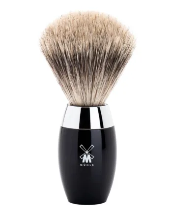 Mühle Shaving Fine Badger Barberkost  21 Mm  Kosmo  Sort Kunstharpiks
