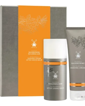Mühle Shaving Gaveæske Med Barbercreme Og Aftershave Balm  Havtorn