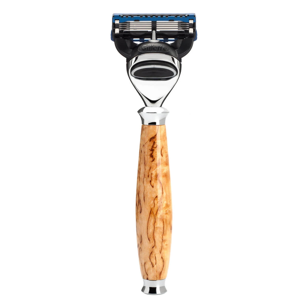 Mühle Shaving Gillette Fusion Skraber  Purist  Karelian Burl Birk