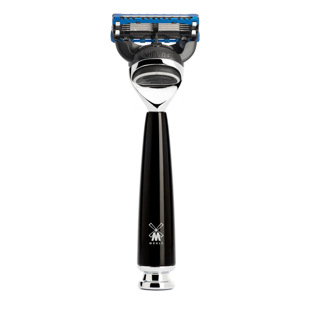 Mühle Shaving Gillette Fusion Skraber  Rytmo  Sort Kunstharpiks