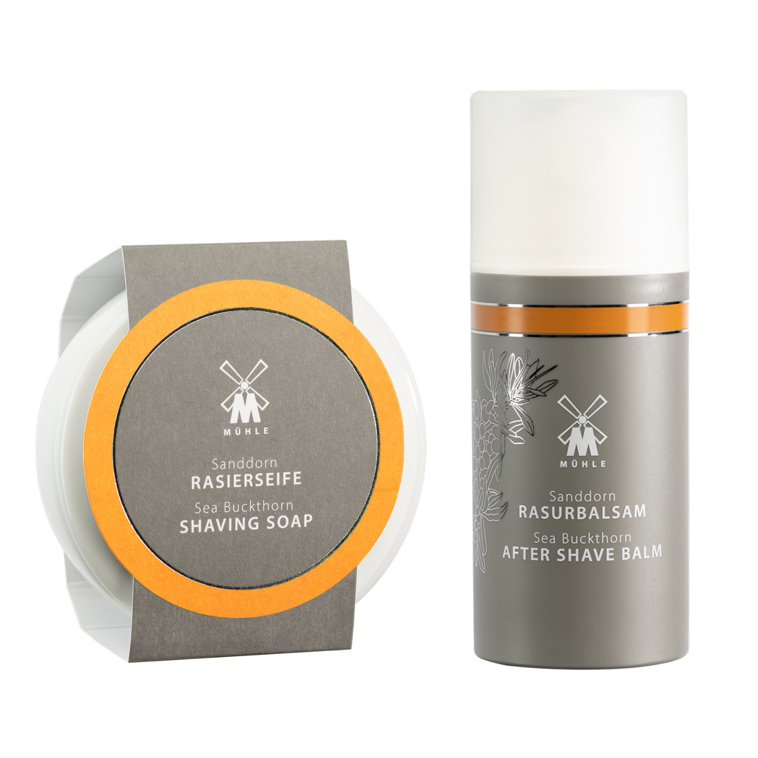 Mühle Shaving Havtorn Sæt  Barbersæbe Og Aftershave Balm