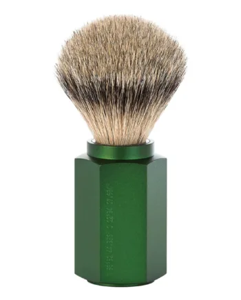 Mühle Shaving Mark Braun Silvertip Badger Barberkost  21 Mm  Hexagon  Aluminium Forest