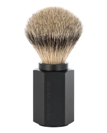 Mühle Shaving Mark Braun Silvertip Badger Barberkost  21 Mm  Hexagon  Aluminium Graphite