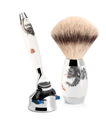 Mühle Shaving Meissen Porcelain Barbersæt Med Fusion Skraber  Silvertip Fibreâ  Barberkost Og Holder Til Skraber  Porcelæn