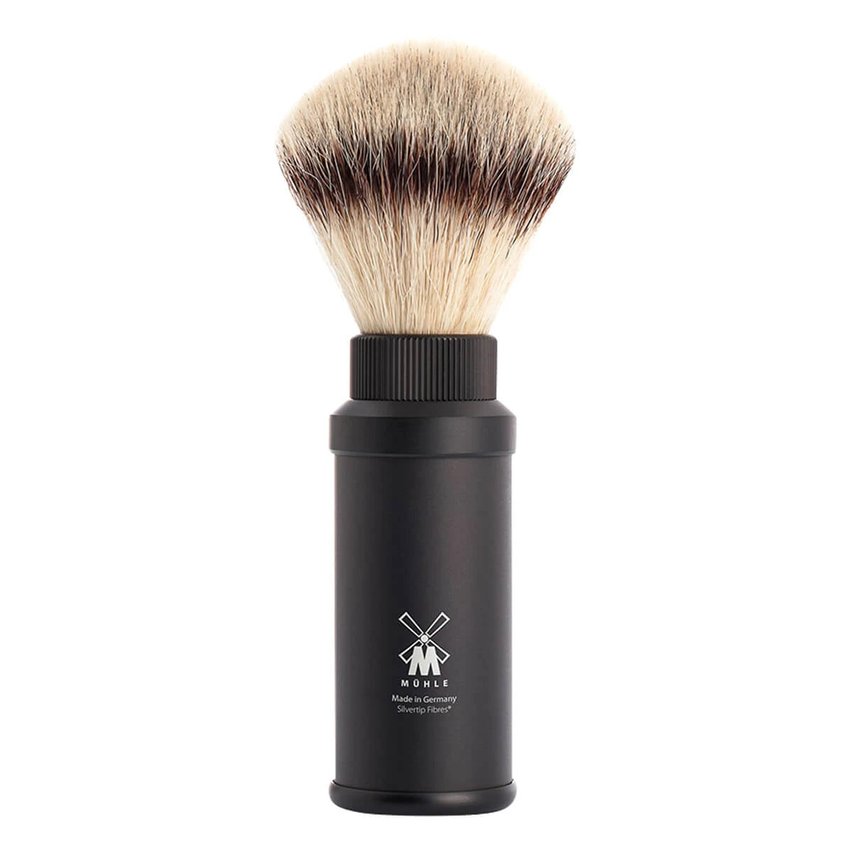 Mühle Shaving Rejsebørste Silvertip Fibreâ  21 Mm  Mat Sort