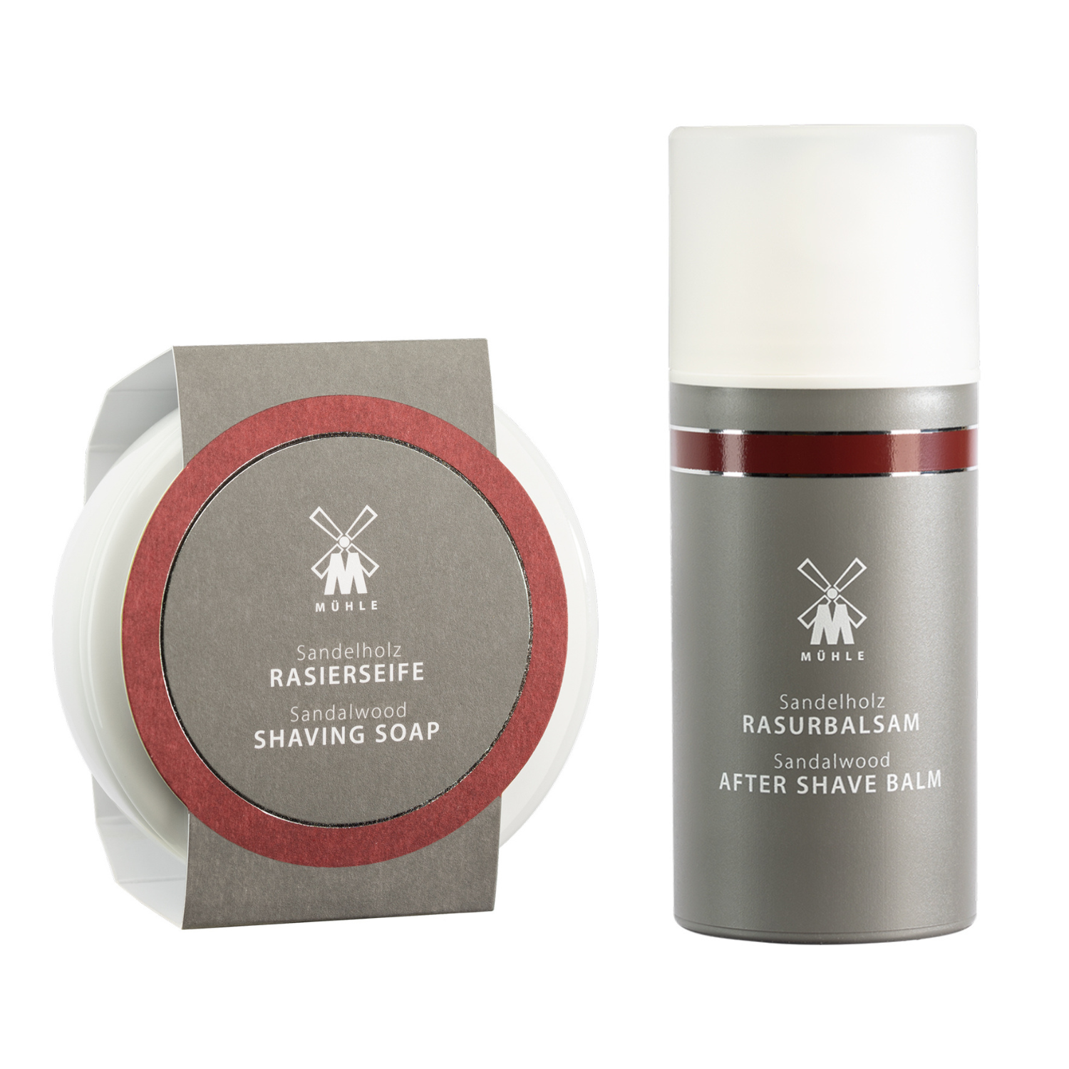 Mühle Shaving Sandeltræ Sæt  Barbersæbe Og Aftershave Balm