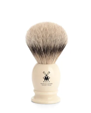 Mühle Shaving Silvertip Barberkost  19 Mm  Classic  Hvid Kunstharpiks
