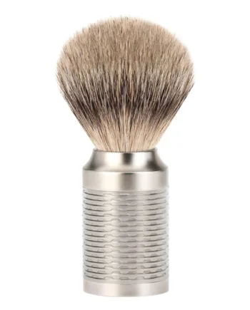 Mühle Shaving Silvertip Barberkost  21 Mm  Rocca  Rustfrit Stål Mat Finish