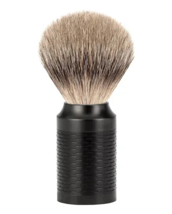 Mühle Shaving Silvertip Barberkost  21 Mm  Rocca  Sort Rustfrit Stål