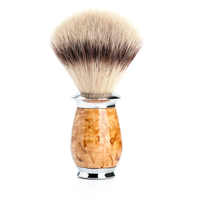 Mühle Shaving Silvertip Fibreâ  Barberkost  21 Mm  Purist  Karelian Burl Birk