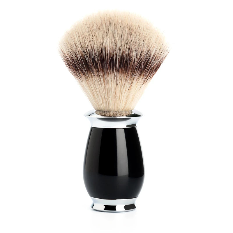 Mühle Shaving Silvertip Fibreâ  Barberkost  21 Mm  Purist  Sort Kunstharpiks