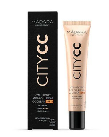 Madara City Cc Hyaluronic Antipollution Cream Spf15 Natural 40ml