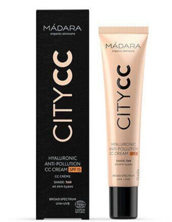 Madara City Cc Hyaluronic Antipollution Cream Spf15 Tan  40ml