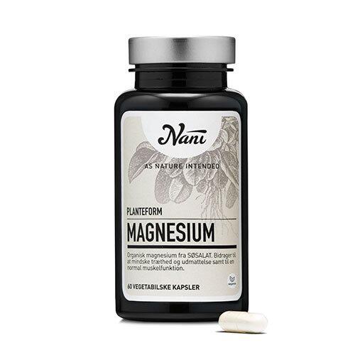 Magnesium Organisk Planteform Nani 60 Kapsler