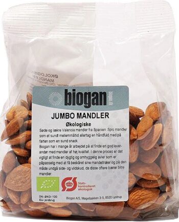 Mandler Jumbo øko  200 Gram