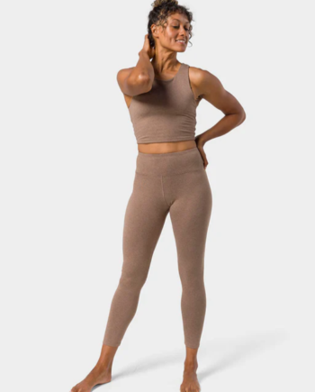 Manduka  Quot Dhara Quot  Hight Waist Leggings  Lions Mane Heather Str