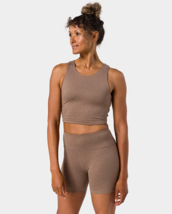 Manduka  Quot Dhara Quot  Tank  Lions Mane Heather Str