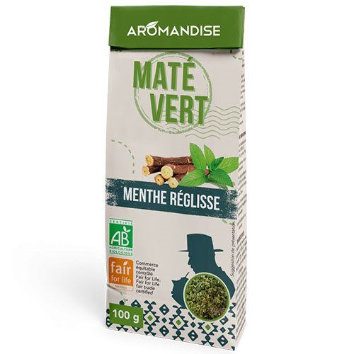 Maté Vild Grøn    Mint   Lakrids økologisk 100 Gram