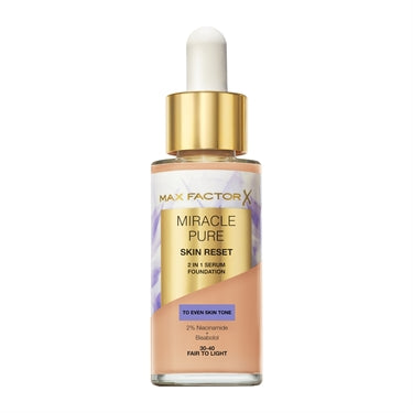 Max Factor Miracle Pure Skin Reset   In   Serum Foundation 30-40 Fair To Light 30 Ml