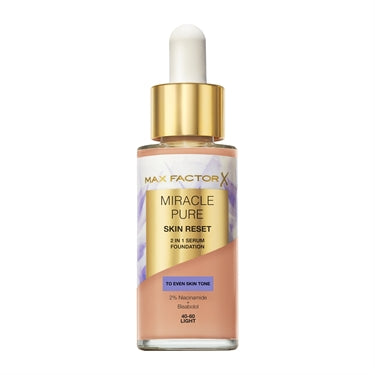 Max Factor Miracle Pure Skin Reset   In   Serum Foundation 40-60 Light 30 Ml