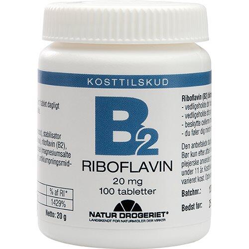 Mega B2 Vitamin 20 Mg  100 Tabletter
