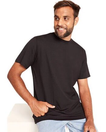 Men   Classic Crew Neck  -shirt Sort Str