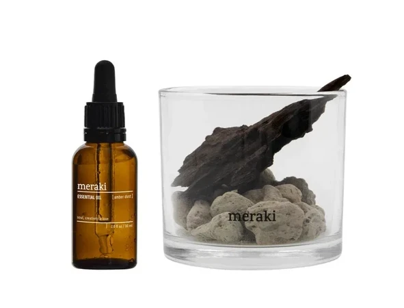 Meraki Duftfrisker Sæt Mklavastone Wood Amber Dust 30ml