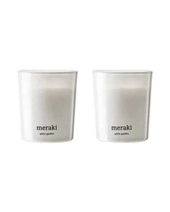Meraki Duftlys White Garden  2stk    60g