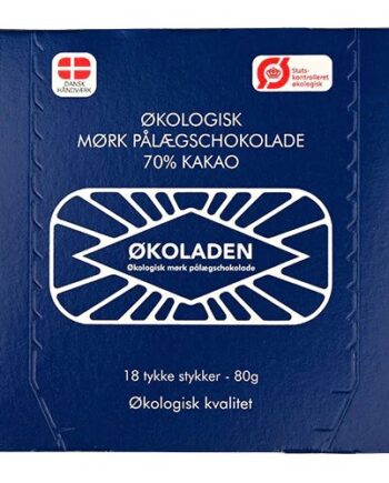 Mørk Pålægschokolade 70  18 Stk